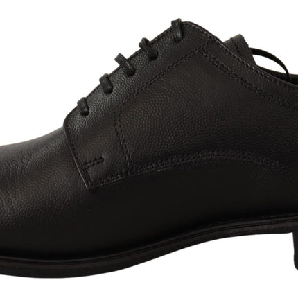 Eleganti scarpe derby in pelle nera