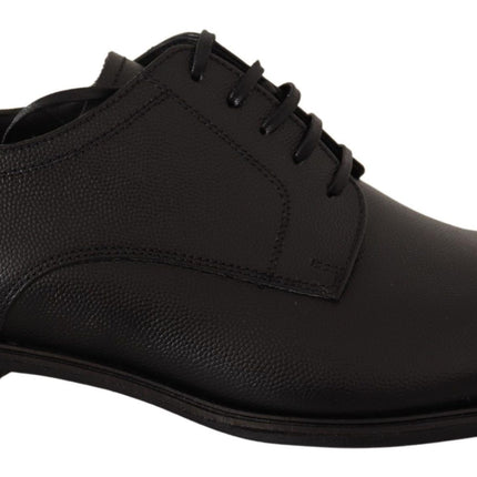 Eleganti scarpe derby in pelle nera