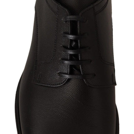 Eleganti scarpe derby in pelle nera