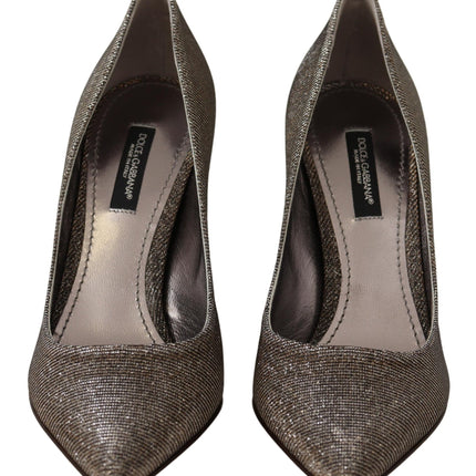 Elegantes tacones de plata Pombs Classic