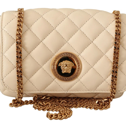 Chic Nappa Leather Crossbody in Purity White