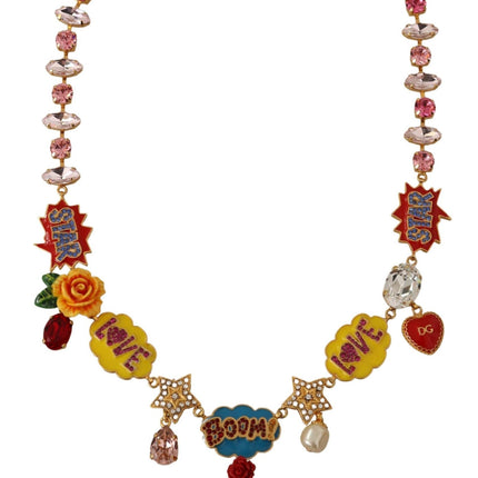 Chic Fumetti Cartoons Statement Necklace