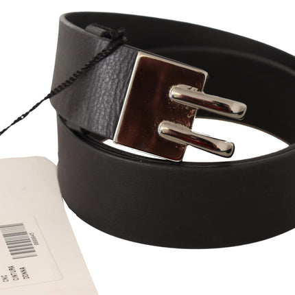 Ceinture de mode en cuir noir élégant