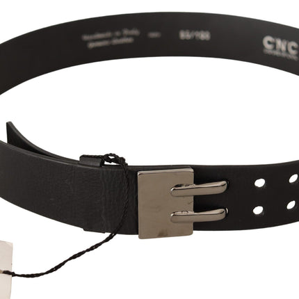 Ceinture de mode en cuir noir élégant