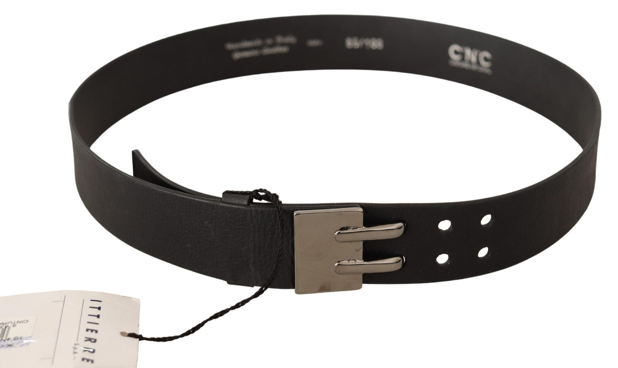 Ceinture de mode en cuir noir élégant