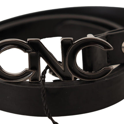 Ceinture de mode en cuir noir élégant