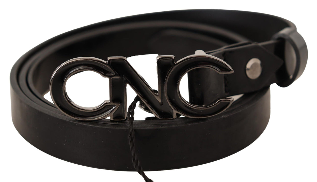 Ceinture de mode en cuir noir élégant