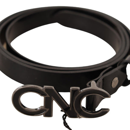 Ceinture de mode en cuir noir élégant