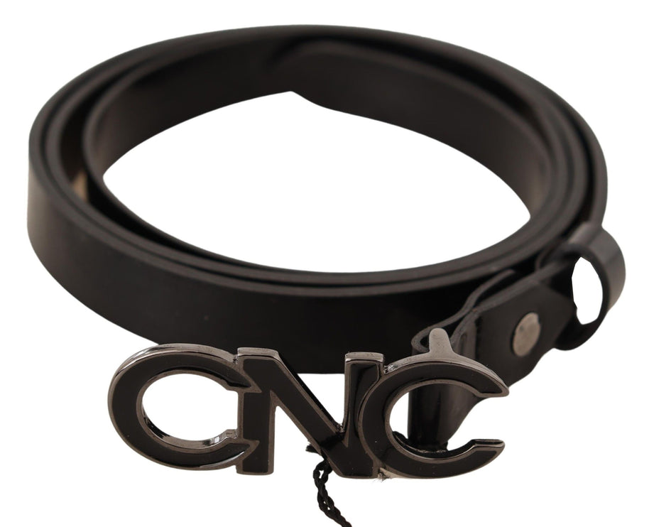 Ceinture de mode en cuir noir élégant