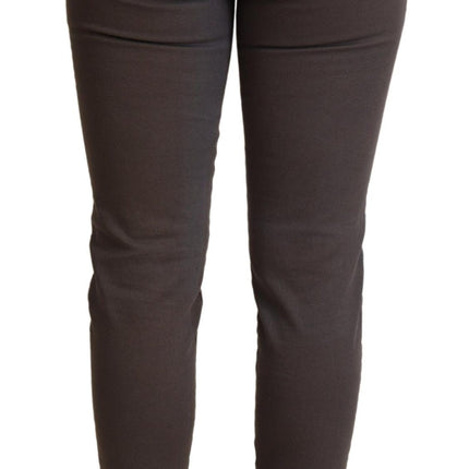 Chic Brown Slim-Fit Jeans ajustados