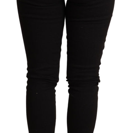 Jean skinny noir élégant mince