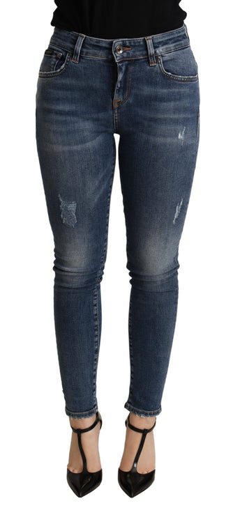 Jean bleu skinny élégant