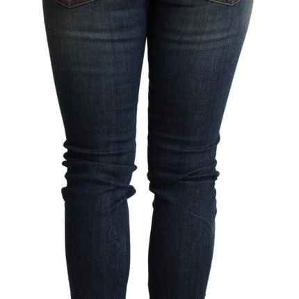 Jean skinny bleu foncé élégant slim-fit