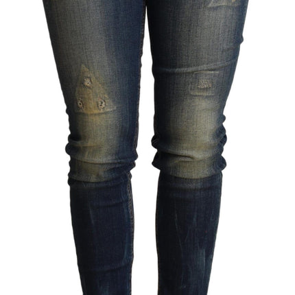 Jean skinny bleu foncé élégant slim-fit