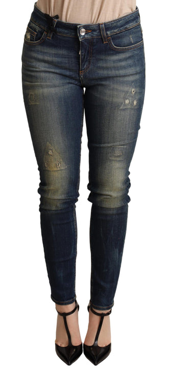 Jean skinny bleu foncé élégant slim-fit