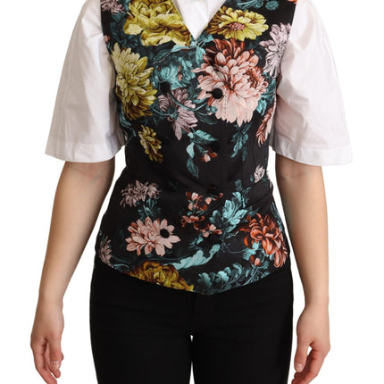 Voortreffelijke bloemen Jacquard -vest