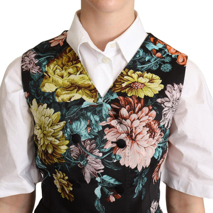 Voortreffelijke bloemen Jacquard -vest