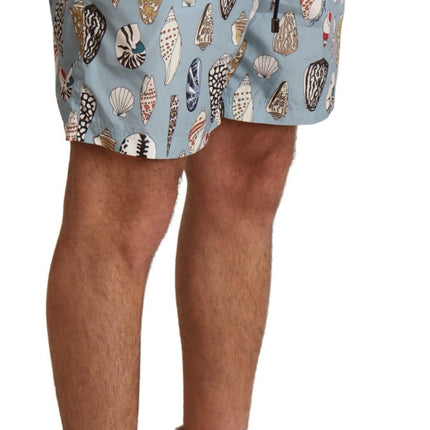 Elegantes Trunks de natación con estampado de conchas marinas