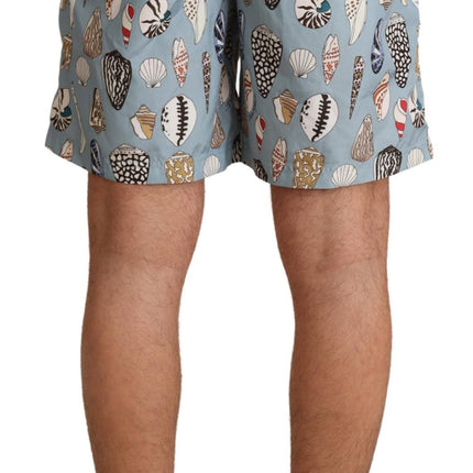 Elegantes Trunks de natación con estampado de conchas marinas