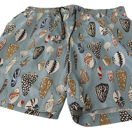 Elegantes Trunks de natación con estampado de conchas marinas