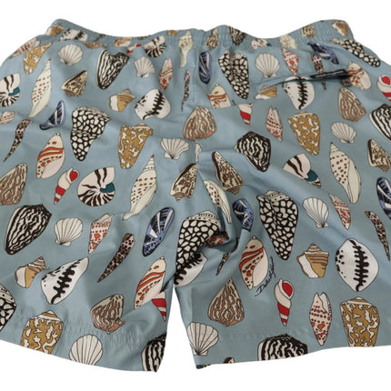 Elegantes Trunks de natación con estampado de conchas marinas