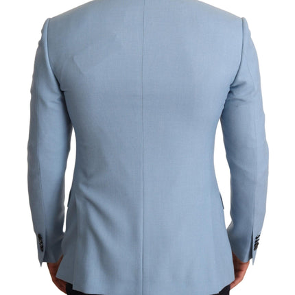 Blazer pour hommes en cachemire bleu élégant