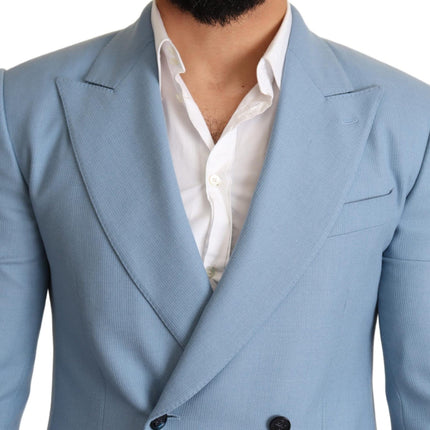 Blazer pour hommes en cachemire bleu élégant