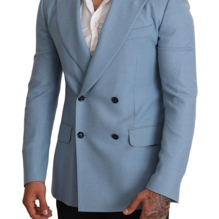 Blazer pour hommes en cachemire bleu élégant