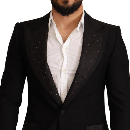 Elegant Slim Fit Black Blazer Jacket