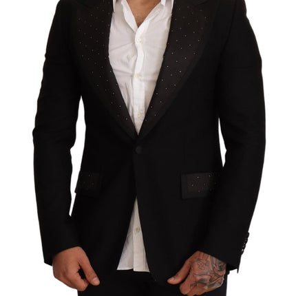 Elegant Slim Fit Black Blazer Jacket