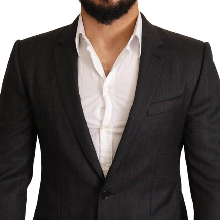 Élégant chèque gris Martini Blazer