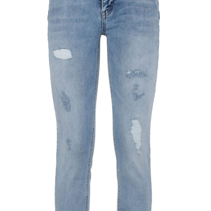 Chic imparfait en coton bleu denim