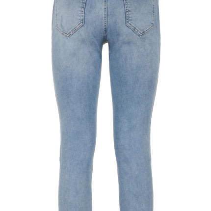 Chic imparfait en coton bleu denim