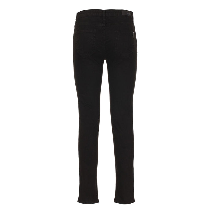 Pantalon de mélange en coton noir chic