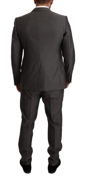 Elegant Martini Slim-Fit Wain Silk Suit