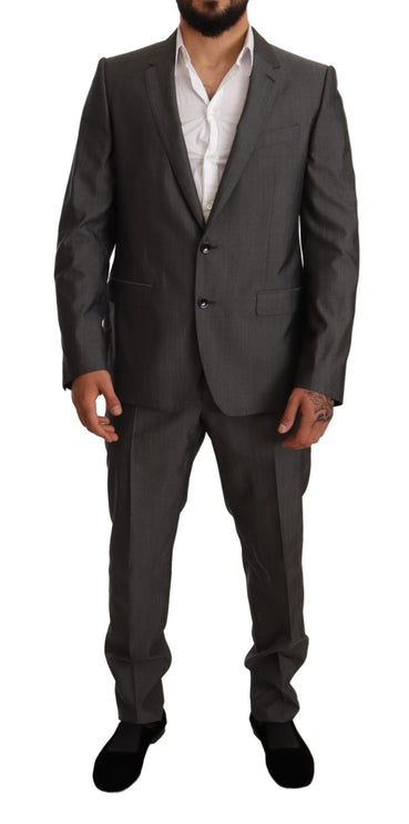 Elegant Martini Slim-Fit Wain Silk Suit