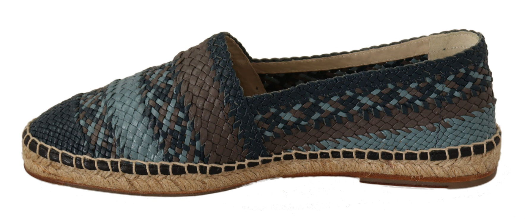 Eleganti espadrille in pelle intrecciata