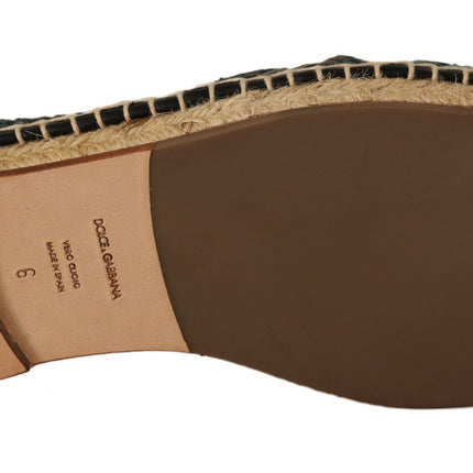 Eleganti espadrille in pelle intrecciata