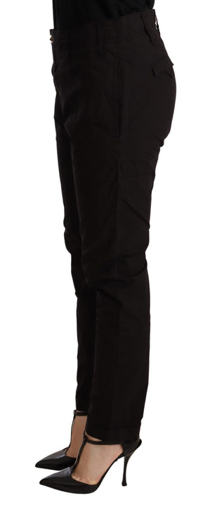 Pantalon en coton saggy noir élégant