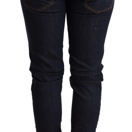 Jeans magri scuri blu scuro