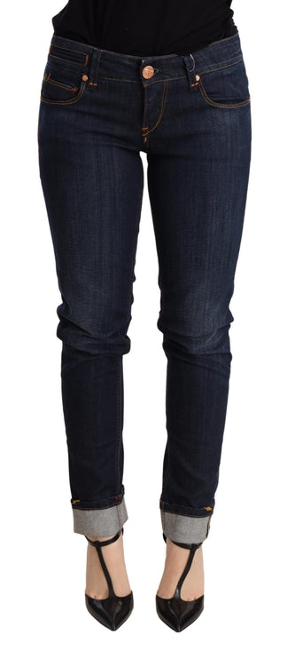 Jeans magri scuri blu scuro