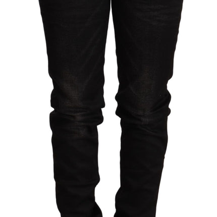 Eleganti jeans skinny lavate neri