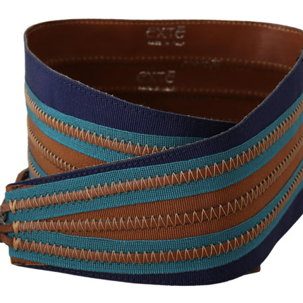 Ceinture de taille en cuir multicolore élégante