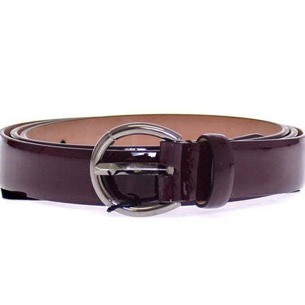 Ceinture en cuir violet élégant - Élégance italienne