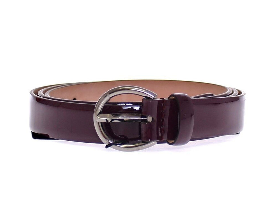 Ceinture en cuir violet élégant - Élégance italienne