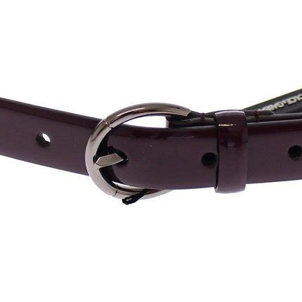 Ceinture en cuir violet élégant - Élégance italienne