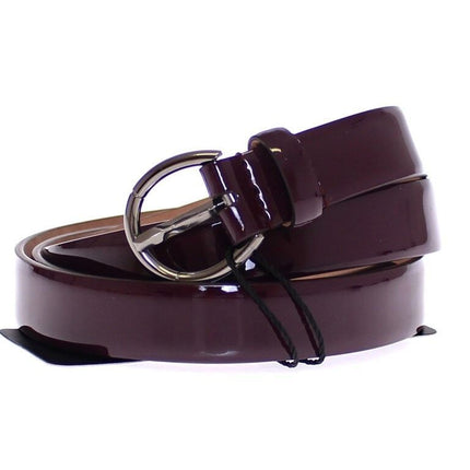 Ceinture en cuir violet élégant - Élégance italienne