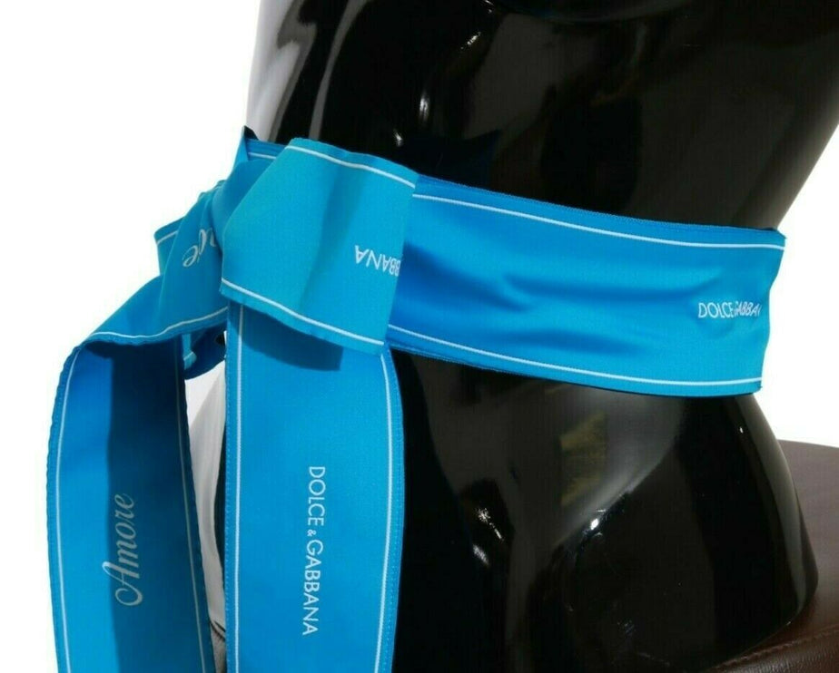 Ceinture de taille bleue élégante de Bow Snap Blue