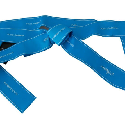 Ceinture de taille bleue élégante de Bow Snap Blue