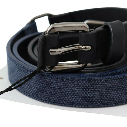 Ceinture élégante réglable en cuir noir